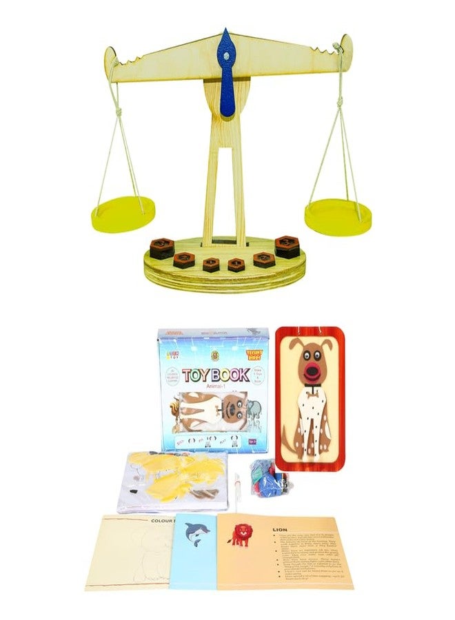 Techny Birds Technybirds Wooden Balance Toy and Animals Toy Book Combo | Educational Toys for Kids | Montessori Learning | Balance and Animal Recognition | Fine Motor Skills Development - Image 1